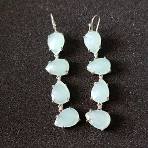 Drop stone earrings